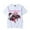 White, variant on Mori Calliope Merch T-shirt Fashionable Printed Short Sleeved Top Fan Commemorative Clothing