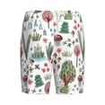 thumbnail image 5 of Gaeub Frog and Forest Plants Printed Men's Short Pajama Pants, Lightweight Lounge & Sleep Bottoms Keep You Cool - Medium, 5 of 9