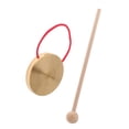 thumbnail image 4 of QUMIIRITY 1 Set Chinese Classical Musical Instruments Handheld Gong Wood Color for Musicians, 4 of 8