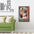 thumbnail image 4 of Cuadros Decorativos 5D bricolaje redondo completo taladro diamante pintura Kit Navidad ventana dibujo ornamento JShteea Nuevos Originales, 4 of 9