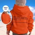 thumbnail image 2 of PMVFHDE Liquidation Chandails en Molleton Col Rond Sweat à Capuche Fille Manches Longues Chandail en Molleton Doux Graphique Hoody Enfants Mignon Pulls Haut Vêtements pour Filles Orange,160, 2 of 5
