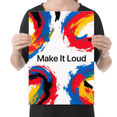 thumbnail image 2 of Make It Loud Abstract Art Poster - Creative Office Decor - 13x19 Poster Print, 2 of 8