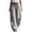 Black, variant on Womens Wide Leg Striped Pants Casual Barrel Loose Drawstring Low Waist Palazzo Harem Pants with Pockets Coffee,L