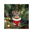 thumbnail image 2 of Acrylic Dog Christmas Tree Ornament Eye Catching Acrylic Hanging Decoration for Christmas Tree and Home Festival, 2 of 11