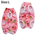 thumbnail image 2 of Cat's Sterilization Clothes, Hands And Pet's Postoperative Recovery Clothes, Fruit And Lychee Pattern Pet Clothes, 2 of 6