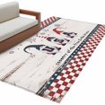thumbnail image 2 of Independence Day Washable Area Rug 4 x 6 ft American Dwarf Country of The Free Brave Celebration, Soft Non Slip Rugs Stain Repellent Indoor Felt Carpet for Living Dining Room Bedroom Home Office, 2 of 9