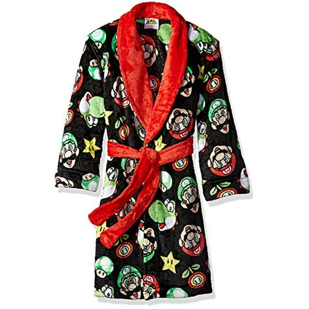 Komar Kids Super Mario Boys Fleece Bathrobe Robe (Large / 1012