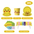 thumbnail image 4 of Birthday Party Decoration Party Supplies Tableware Banner Set Pikachu Sticker Baby Balloon Kids Birthday Favors, 4 of 5
