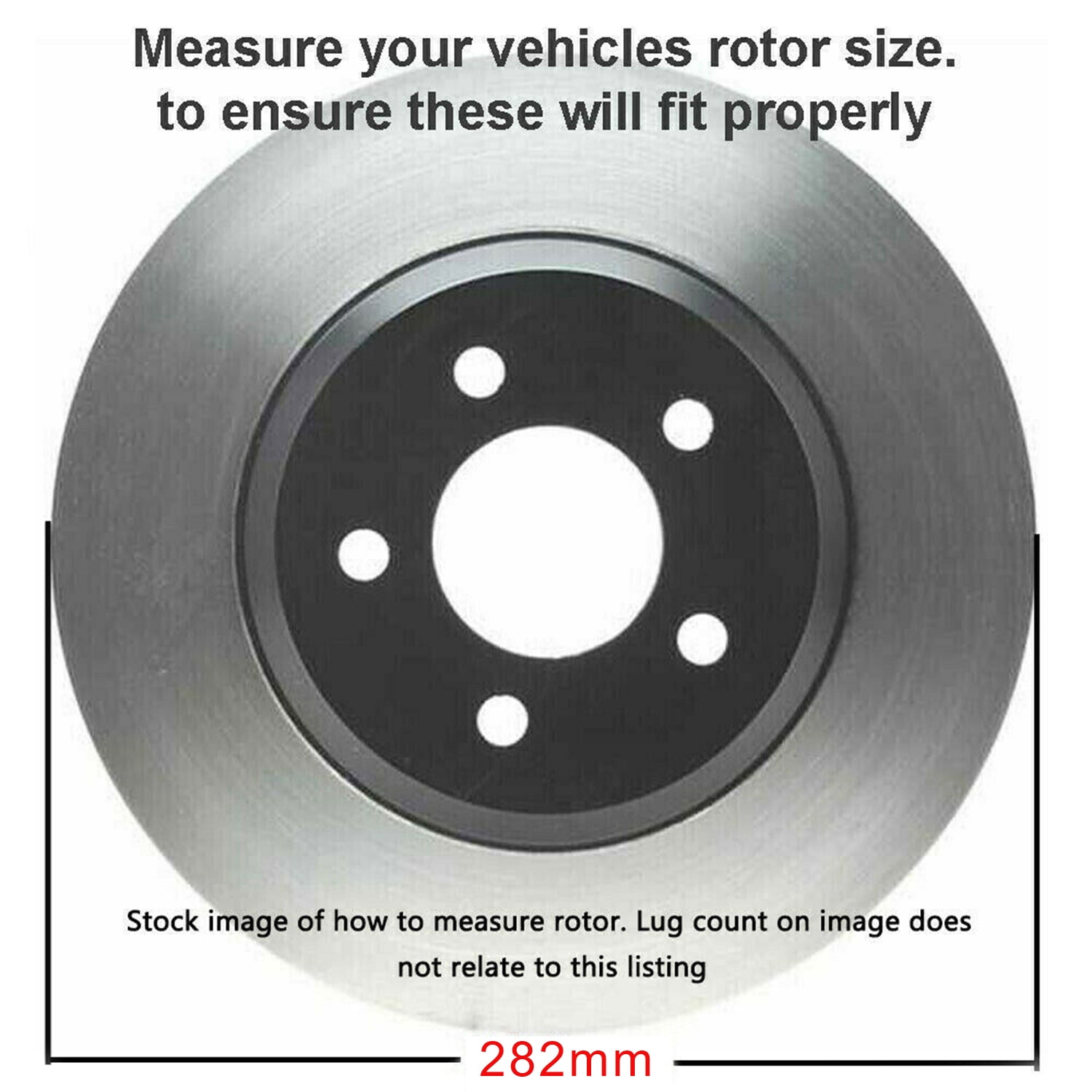 Detroit Axle - 282mm Front Drilled Brake Rotors for Acura CSX ILX Honda Civic Accord CR-V CR-Z Element Insight Fit