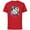 Red, variant on Disney Mickey & Minnie Mouse In Holiday Style - Short Sleeve Cotton T-Shirt for Adults - Customized-Black