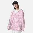 thumbnail image 3 of Balery Ribbon Bow Sudadera ligera de manga larga con capucha y protección solar UPF 50+ para hombre y mujer, ideal para pesca y running-X-Large, 3 of 7
