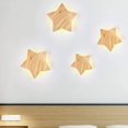 thumbnail image 3 of Lámpara de pared LED de madera con forma de estrella, lámpara de pared moderna y creativa de dibujos animados, luces nocturnas, lámparas de noche para bebés, dormitorio de niños, sala de, 3 of 5