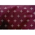 thumbnail image 4 of oneOone Cotton Silk Fabric Plus Sign Kasuri Print Fabric BTY 42 Inch Wide, 4 of 4