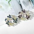 thumbnail image 6 of ZTTD Fashion Corsage Pin Leaf Brooch Brooch Rhinestone Ladies Wreath Brooch, 6 of 8