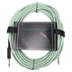 thumbnail image 1 of Musical Instrument Cable Braided Shield NickelPlated Plug Guitar Bass Connection Cord 10 Meter(Green ), 1 of 4