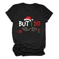 thumbnail image 3 of Women's Casual Loose Round Neck Christmas Print Short Sleeve Tee Festive Holiday Top Womens Long Sleeved Tee Shirt Athletic Wear for Woman Our Womens Long Sleeve Long Sleeve Running Tee Womens Pack of, 3 of 3