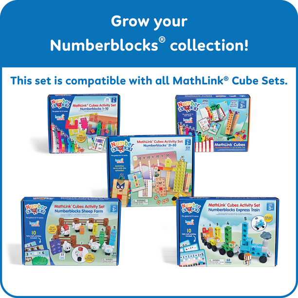 MathLink Cubes Numberblocks 11-20 Set for Preschool Classrooms