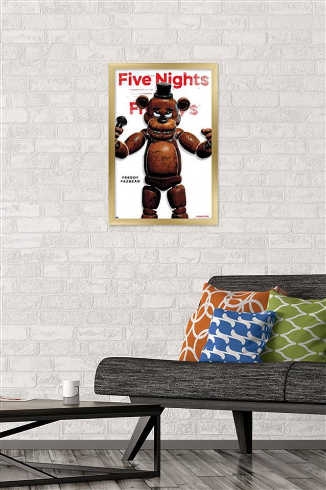 Five Nights at Freddy's - Freddy Feature Series Wall Poster, 14.725" x 22.375" Framed