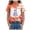 HLshirt193-Orange, variant on xaweyi Girls Cute Ghost Halloween Shirt Short Sleeve Crew Neck Graphic Tee Kids Party Wear,Sizes 9-10 Years