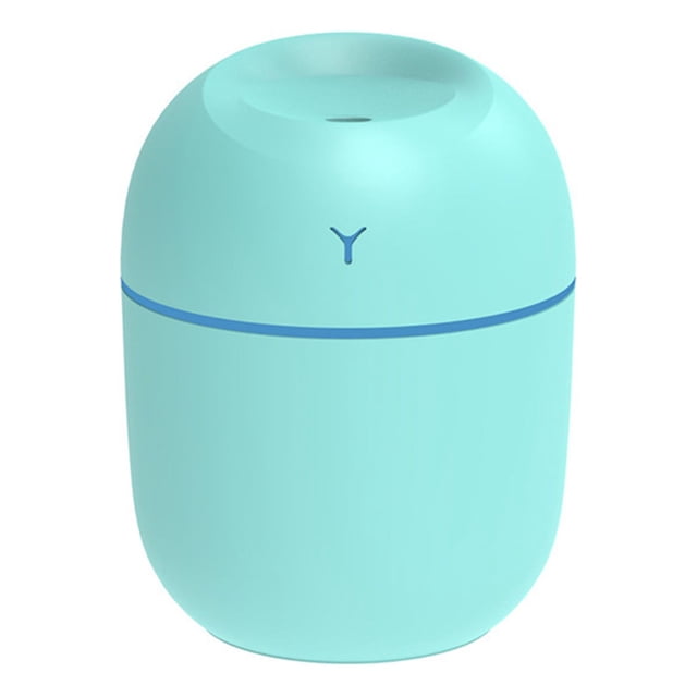 Mini humidificador de coche con enchufe USB, silencioso, portátil, para casa, oficina, dormitorio, huevo colorido, 2.ª generación, verde, enchufe USB.