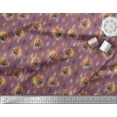 thumbnail image 2 of Soimoi Poly Georgette Fabric Feather & Bird Cartoon Print Fabric by Yard 52 Inch Wide, 2 of 3