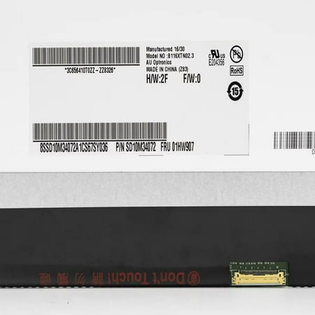 

High Quality 11.6 Inch LCD Display Screen B116XTN02.1 Compatible with N116BGE-EA1 EB2 E32 E42 B116XTN01.0 B116XTN02.3 M116NWR1 R7 M116NWR6 R5 - 1366x768 Resolution - 30pin Connector - Dur