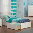thumbnail image 2 of Leo & Lacey Lit Plateforme en Bois Mission Simple TG avec Tiroirs de Rangement, Blanc, 2 of 3