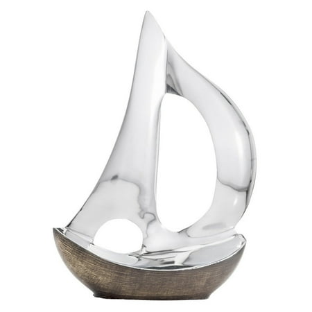 Modern Day Accents Velero Dark Hull Sailboat Sculpture