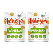 Whisps Cheese Crisps - Parmesan Cheese Snacks, Keto Snacks, 13g of Protein Per Serving, Low Carb, Gluten & Sugar-Free, Great Tasting Healthy Snack, Parmesan Chips, All Natural Cheese Crisps - Parmesan