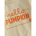 thumbnail image 6 of Toddler Girls Boys Sweatshirts Halloween Clothes Pumpkin Letter Print Crew Neck Long Sleeve Pullovers Fall Tops, 6 of 8