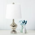 thumbnail image 4 of Lalia Home Decorative Elegant Paseo Table Lamp with White Fabric Shade, Mercury, 4 of 5