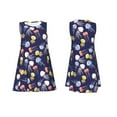 thumbnail image 7 of KLL Colorful Jellyfish Pattern Womens Summer Dresses 2025,Loose Round Neck Sleeveless Sundresses Tank Dresses with Pockets, 7 of 7