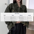thumbnail image 3 of Roncen Women's Jean Jacket Distressed Washed Button Up Boyfriend Denim Jacket Coat With Pockets, 3 of 9