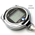 thumbnail image 2 of Backlight Stopwatch Metal Athletic Training Timer 1/1000th Second 3 Memory digital stop Lap Memory Digital Stop Watch, 2 of 7