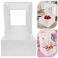 thumbnail image 2 of ADDHAT White Cake Boxes with Window Transparent Design for Storage Safe and Paper 10 Inch, 2 of 6