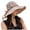 A-Khaki315, variant on Womens Sun Hats Wide Brim Striped Pattern Windproof Hat Spring Summer Beach Hiking UV Protection Lightweight Cap