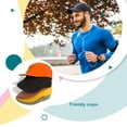 thumbnail image 3 of Short Brim Cap Unisex Solid Color Color Replacement Replacement Sunproof Decorative Stylish Casual Adjustable Fashionable Baseball Hat Green, 3 of 7