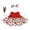 B#1, variant on Christmas Porch Goose Outfit Xmas Dress with Hat for 23 Inch Goose Statue (Red Dress with Hat, One Size)