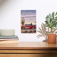 thumbnail image 2 of Route 66, Classic Car in Desert Birch Wood Wall Sign (6x9 Rustic Home Decor, Ready to Hang Art), 2 of 5