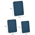 Travelwant Rectangular Serving Trays Light Weight Easy to Clean Sturdy