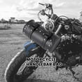 thumbnail image 3 of Motorcycle Leather Universal Tool Round Roller Saddle Bag fork for Travel Suitcase, 3 of 8