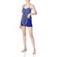 thumbnail image 2 of Xishao Traje de Baño Mujer Conjunto de 2 Piezas Bañador de Cintura Alta Estampado Flor Volante para Playa Piscina azul G azul G Xishao ropa, 2 of 2