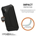 thumbnail image 3 of UAG iPhone 12 Mini Case [5.4-inch screen] Flip Folio Cover with Card Slots and Viewing Stand Feather-Light Rugged Metropolis Protective Cover, Smooth PU SATN ARMR Black, 3 of 5