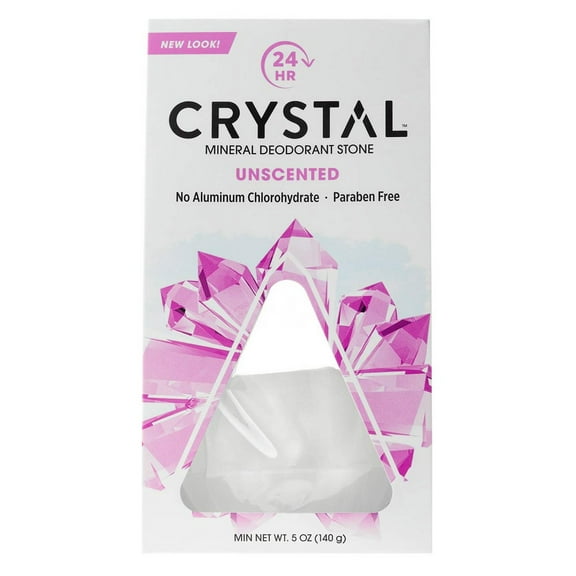 Crystal Deodorant Rock 5oz Unscented 24Hr (Pack of 3)