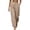 *Beige, variant on VBVC Women's High Waist Pleated Tapered Dress Pants, Button Cuff Cropped Work Trousers For Women, Ladies' Business Wide Leg Pants with Pockets,Beige,S-2XL