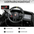 thumbnail image 3 of 12V Electric Ride on Car, Porsche Cool Ride on Toys for Girls Boys, with Remote Control, Wide Seat, 4 Suspension for Wheels, LED Lights, MP3 Player, Christmas Birthday Gift for Kids Toddler, 3 of 10