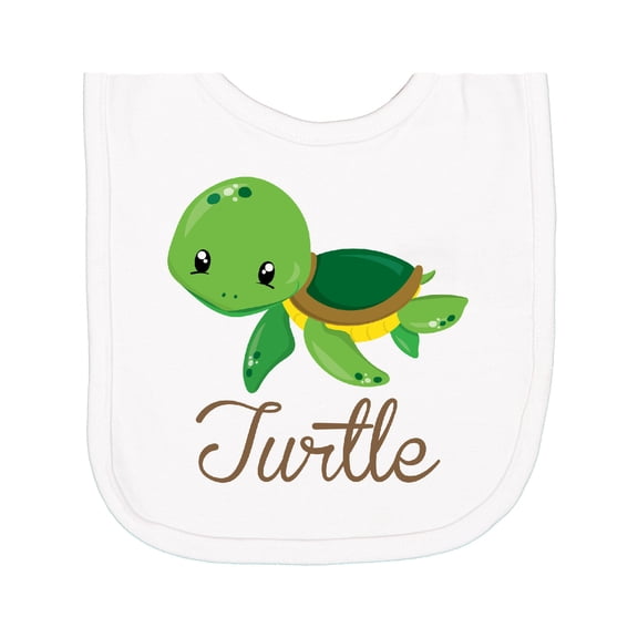 Inktastic Little Turtle Newborn Bib