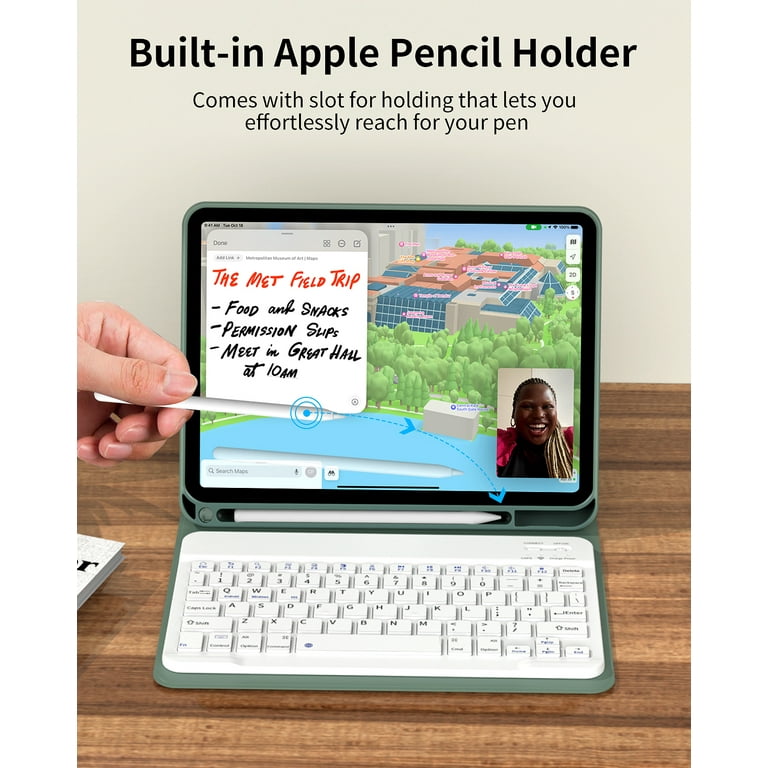 KenKe 2022 iPad 10th Gen 10.9 inch Keyboard Case with Pencil KenKe 2022 iPad 10th Gen 10.9 inch Keyboard Case with Pencil