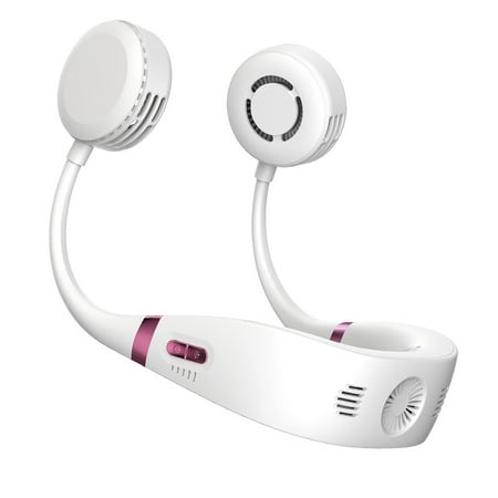 

Upgraded Bladeless Neck Fan USB Rechargeable Ice Sense Fan (White)