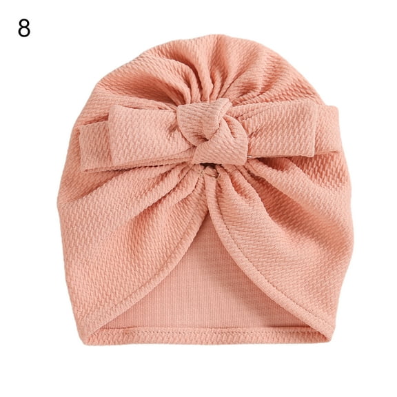 Decorative Baby Hat Easy Wear Nylon Bowknot Design Soft Infant Cap for Daily Life